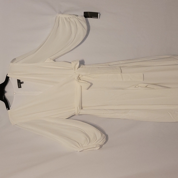 DONNA Ricco Long Sleeve Belted Wrap Jumpsuit - Picture 11 of 14